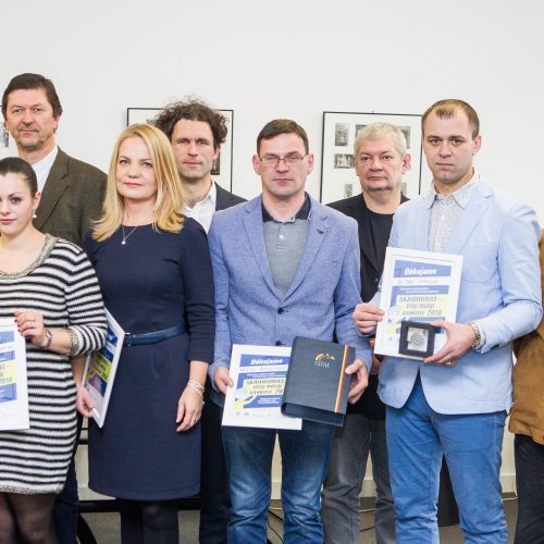 Žurnalistinių darbų konkurso „Skaidrumas – visų mūsų rankose 2018“ apdovanojimai  © Pauliaus Peleckio nuotr.