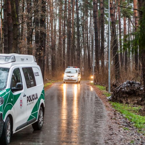 Dėl sprogmens Kleboniškio miške – tarnybų sujudimas  © Laimio Steponavičiaus nuotr.