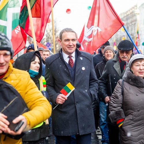 Šventinis trijų Baltijos valstybių pakėlimo ceremonija ir trispalvės nešimas   © Irmanto Gelūno / Fotobanko nuotr.