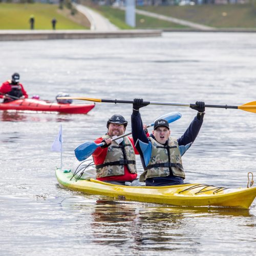  Iš Viliaus išvyko dvylika savanorių, kurie baidarėmis plausk iki Nidos  © I. Gelūno / Fotobanko nuotr.