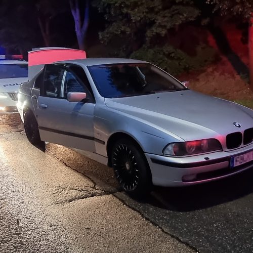 Girto BMW vairuotojo gaudynės Kaune  © Eitvydo Kinaičio nuotr.