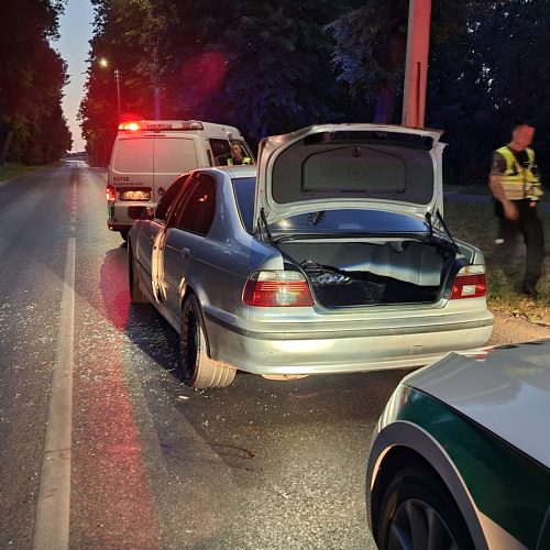 Girto BMW vairuotojo gaudynės Kaune  © Eitvydo Kinaičio nuotr.