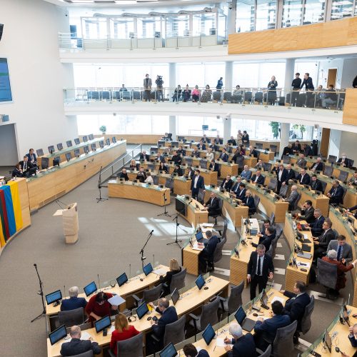 Seimas susirinko į neeilinę sesiją  © P. Paleckio/BNS nuotr.