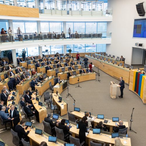 Seimas susirinko į neeilinę sesiją  © P. Paleckio/BNS nuotr.