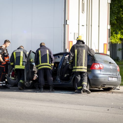 Mirtina avarija sostinės Minsko plente  © I. Gelūno/BNS nuotr.