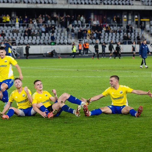 LFF taurės finalas: „TransInvest“ – „Šiauliai“ <span style=color:red;>(2:1)</span>  © Vyčio Šulinsko, T. Biliūno/BNS nuotr.