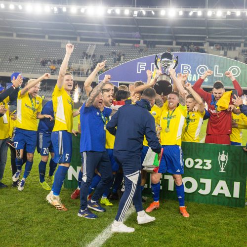 LFF taurės finalas: „TransInvest“ – „Šiauliai“ <span style=color:red;>(2:1)</span>  © Vyčio Šulinsko, T. Biliūno/BNS nuotr.