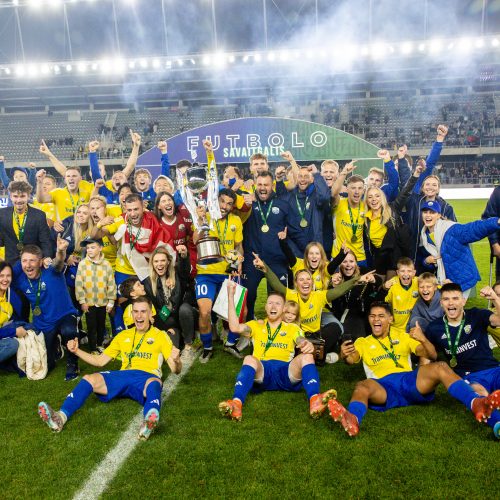 LFF taurės finalas: „TransInvest“ – „Šiauliai“ <span style=color:red;>(2:1)</span>  © Vyčio Šulinsko, T. Biliūno/BNS nuotr.