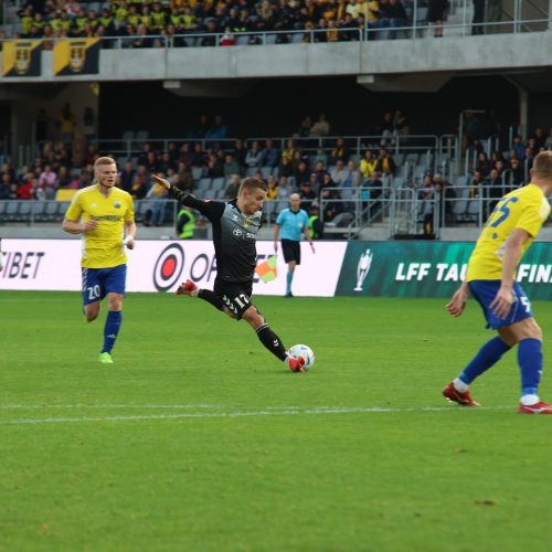 LFF taurės finalas: „TransInvest“ – „Šiauliai“ <span style=color:red;>(2:1)</span>  © Vyčio Šulinsko, T. Biliūno/BNS nuotr.