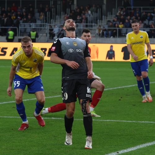 LFF taurės finalas: „TransInvest“ – „Šiauliai“ <span style=color:red;>(2:1)</span>  © Vyčio Šulinsko, T. Biliūno/BNS nuotr.