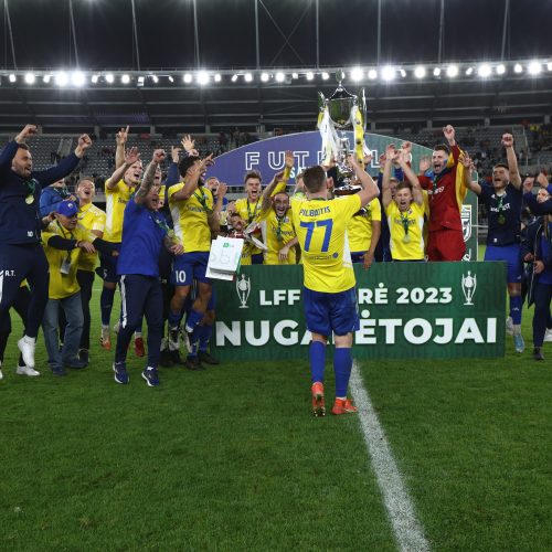 LFF taurės finalas: „TransInvest“ – „Šiauliai“ <span style=color:red;>(2:1)</span>  © Vyčio Šulinsko, T. Biliūno/BNS nuotr.