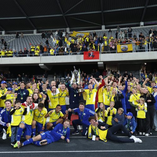 LFF taurės finalas: „TransInvest“ – „Šiauliai“ <span style=color:red;>(2:1)</span>  © Vyčio Šulinsko, T. Biliūno/BNS nuotr.