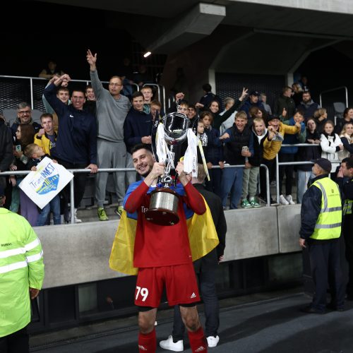 LFF taurės finalas: „TransInvest“ – „Šiauliai“ <span style=color:red;>(2:1)</span>  © Vyčio Šulinsko, T. Biliūno/BNS nuotr.
