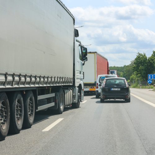 Spūstys važiuojant iš Kauno į Vilnių  © T. Biliūno/BNS nuotr.