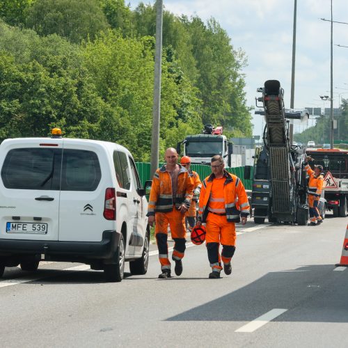 Spūstys važiuojant iš Kauno į Vilnių  © T. Biliūno/BNS nuotr.