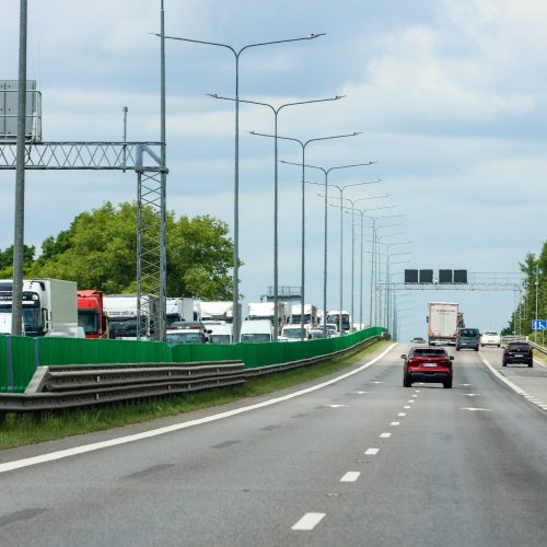 Spūstys važiuojant iš Kauno į Vilnių  © T. Biliūno/BNS nuotr.