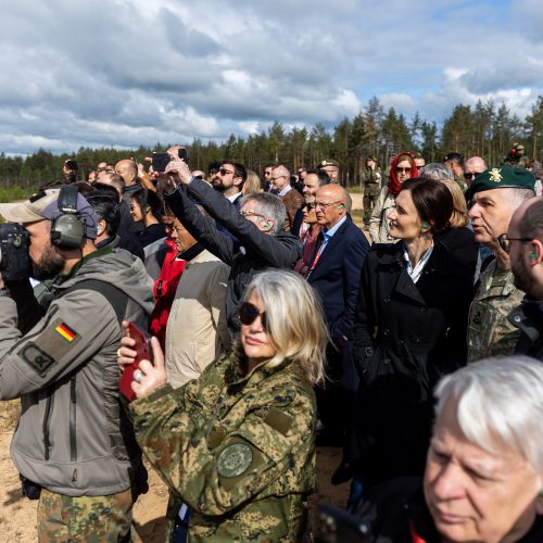 Kovinio šaudymo pratybos Pabradėje  © Ž. Gedvilos/BNS nuotr.