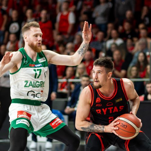 Antroji LKL finalo dvikova: Vilnius „Rytas“ – Kauno „Žalgiris“ <span style=color:red;>(94:71)</span>  © Ž. Gedvilos/BNS nuotr.