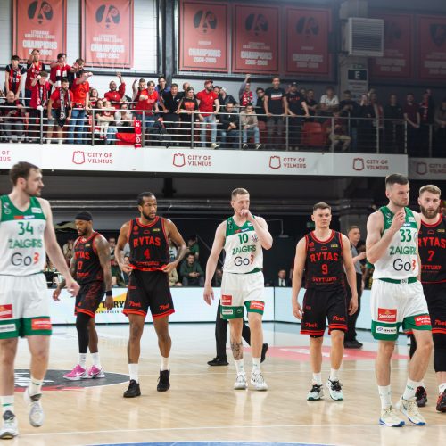 Antroji LKL finalo dvikova: Vilnius „Rytas“ – Kauno „Žalgiris“ <span style=color:red;>(94:71)</span>  © Ž. Gedvilos/BNS nuotr.