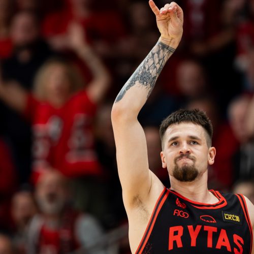 Antroji LKL finalo dvikova: Vilnius „Rytas“ – Kauno „Žalgiris“ <span style=color:red;>(94:71)</span>  © Ž. Gedvilos/BNS nuotr.