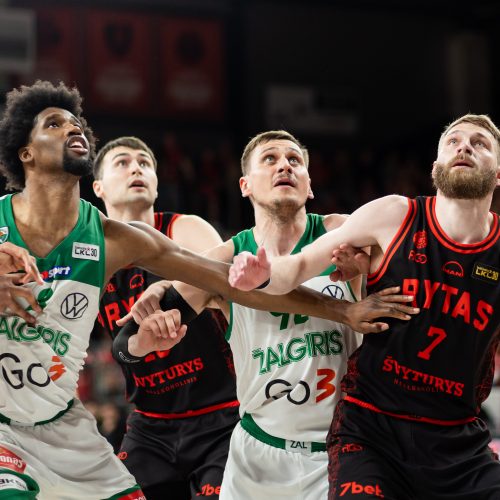 Antroji LKL finalo dvikova: Vilnius „Rytas“ – Kauno „Žalgiris“ <span style=color:red;>(94:71)</span>  © Ž. Gedvilos/BNS nuotr.