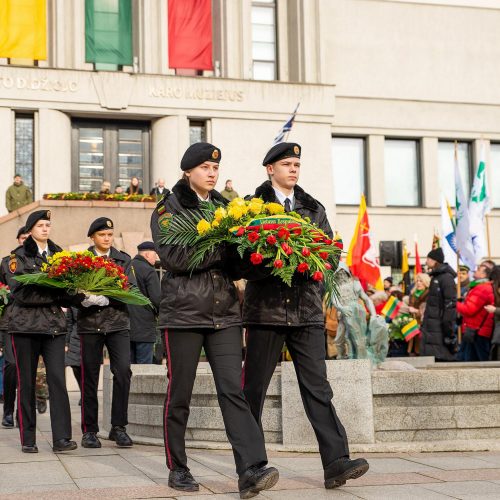 Kauniečiai švenčia Vasario 16-ąją   © Laimučio Brundzos, Kauno miesto savivaldybės nuotr.