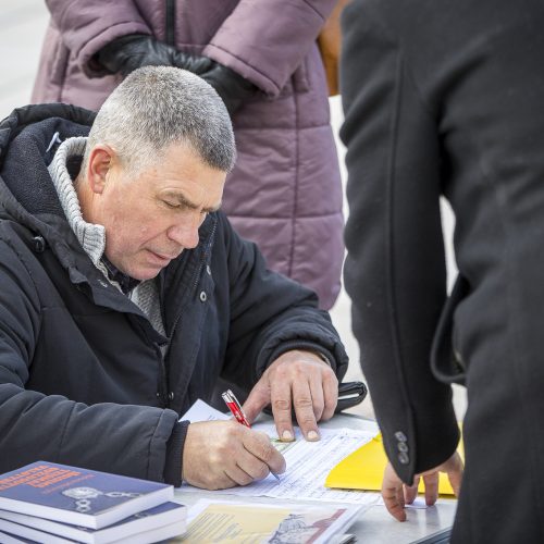 A. Astrauskaitės mitingas prieš pandemijos valdymą Vilniuje  © R. Lukoševičiaus/Fotobanko nuotr.