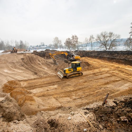 Šančiuose pajudėjo dangoraižių statybos  © Justinos Lasauskaitės nuotr.