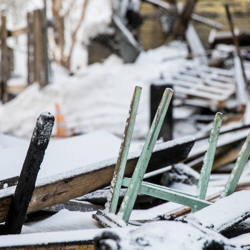 Du gaisrai per vieną dieną toje pačioje vietoje Aleksote  © Justinos Lasauskaitės nuotr.