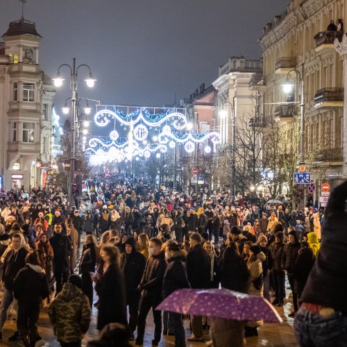 Kalėdų eglės įžiebimas Vilniuje 2021  © L. Balandžio/„BNS Foto“, S. Žiūros nuotr.