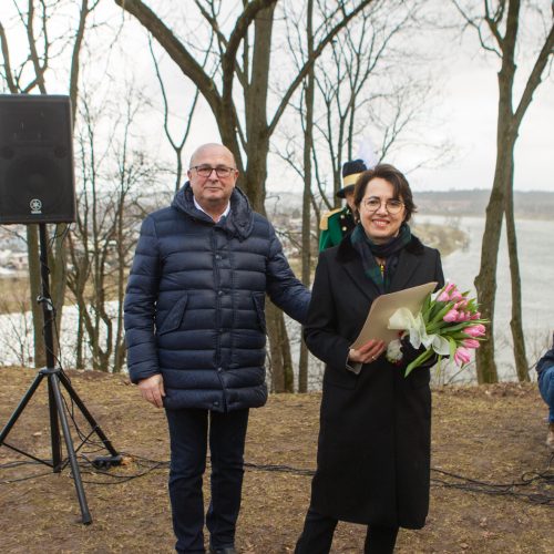 Atidengta Napoleono žygį per Nemuną žyminti lenta  © Laimio Steponavičiaus, Kauno miesto savivaldybės nuotr.