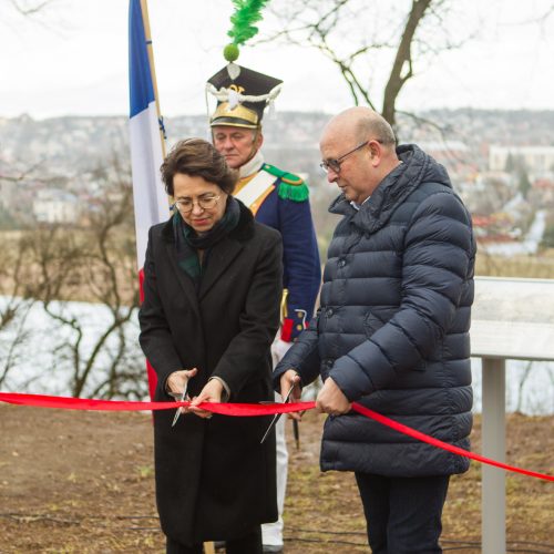 Atidengta Napoleono žygį per Nemuną žyminti lenta  © Laimio Steponavičiaus, Kauno miesto savivaldybės nuotr.