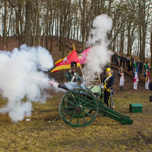 Atidengta Napoleono žygį per Nemuną žyminti lenta  © Laimio Steponavičiaus, Kauno miesto savivaldybės nuotr.