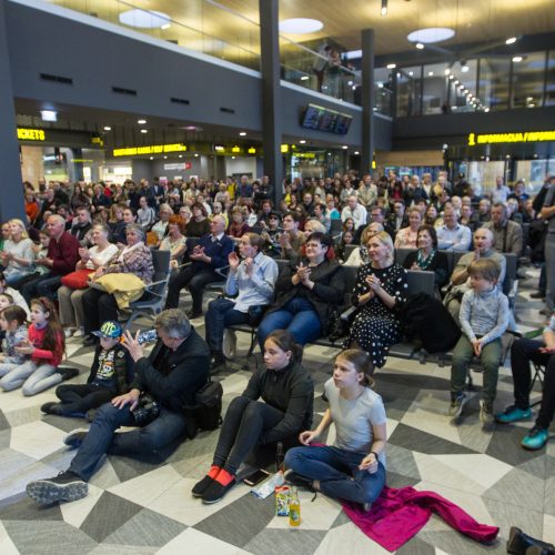 „Kaunas Jazz“ koncertas autobusų stotyje  © Laimio Steponavičiaus nuotr.