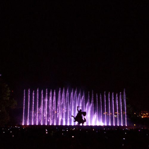 Muzikinis šokančių fontanų ir lazerių šou  © Laimio Steponavičiaus nuotr.