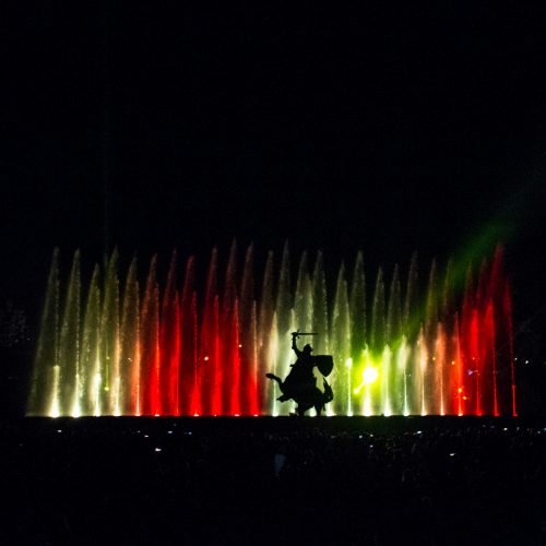 Muzikinis šokančių fontanų ir lazerių šou  © Laimio Steponavičiaus nuotr.