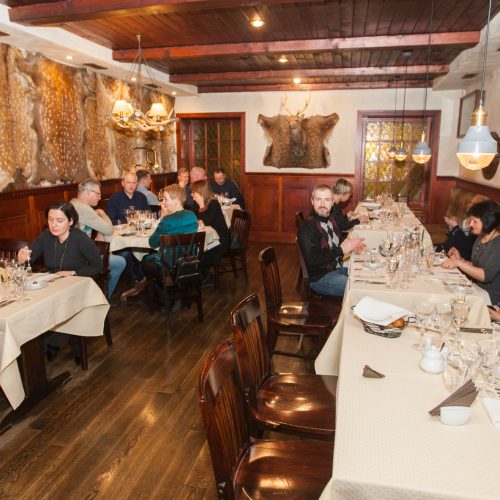 Prancūziškas vakaras restorane „Medžiotojų užeiga“  © Laimio Steponavičiaus nuotr.