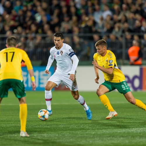 Futbolas: Lietuva – Portugalija 1:5  © B. Barausko ir I. Gelūno/Fotobanko nuotr.