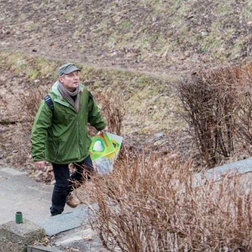 Piketas dėl Kauko laiptų medžių  © Vilmanto Raupelio nuotr.