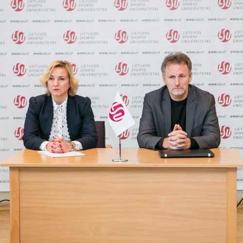 Dianos Rėklaitienės  LSU spaudos konferencija  © Vilmanto Raupelio nuotr.