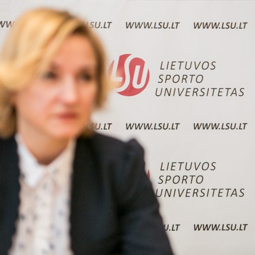 Dianos Rėklaitienės  LSU spaudos konferencija  © Vilmanto Raupelio nuotr.