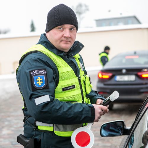 Policijos reidas „Švarus vairuotojas“  © Vilmanto Raupelio nuotr.