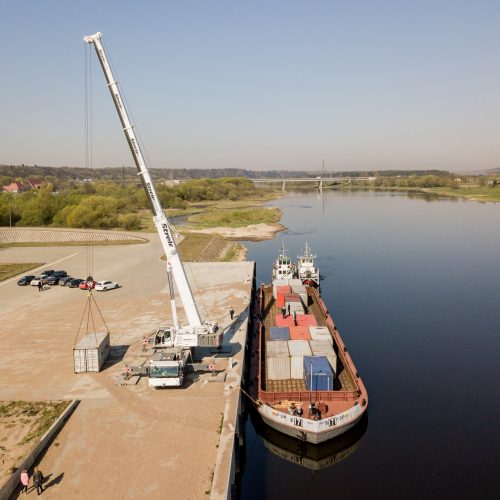 Marvelės uostą pasiekė pirmasis krovinys  © Vilmanto Raupelio nuotr.