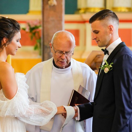 Krepšininkų G. Jasiunskaitės ir T. Dimšos vestuvės  © T. Biliūno / Fotobanko nuotr.