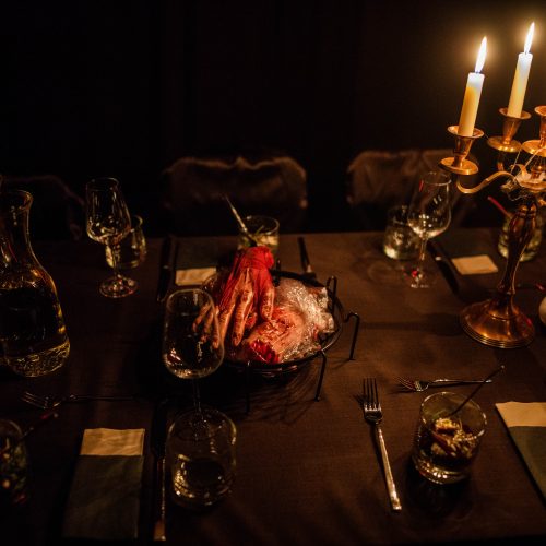 Šiurpą kelianti vakarienė „Haunted Dinner“  © Organizatorių, I. Gelūno / Fotobanko nuotr.