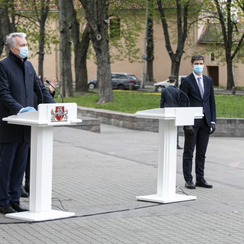 G. Nausėdos spaudos konferencija  © P. Peleckio / Fotobanko nuotr.