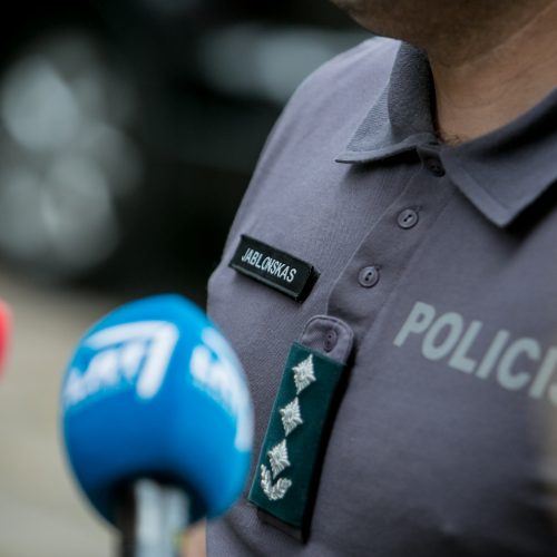 Komentaras dėl įvykio Jonavos rajono policijos komisariate  © Vilmanto Raupelio nuotr.