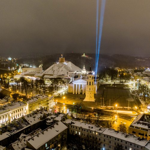 Sausio 13-osios išvakarės Vilniuje  © I. Gelūno / Fotobanko nuotr.