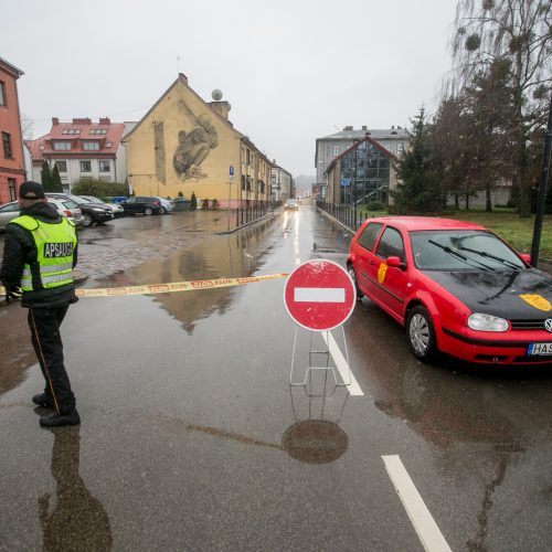 Kauno centre dėl eglės įžiebimo ribojamas eismas  © Vilmanto Raupelio nuotr.