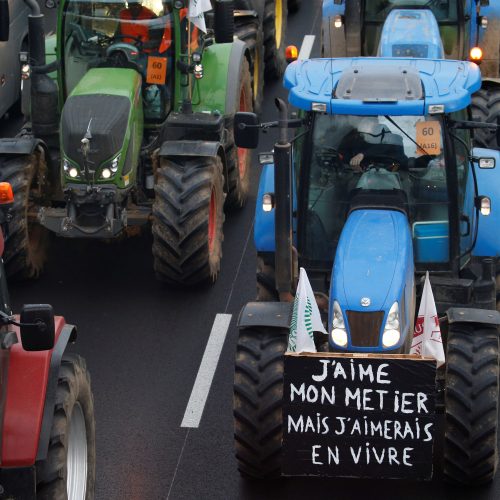 Ūkininkų protestas Prancūzijoje  © Scanpix nuotr.